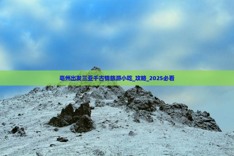 亳州出发三亚千古情旅游小吃