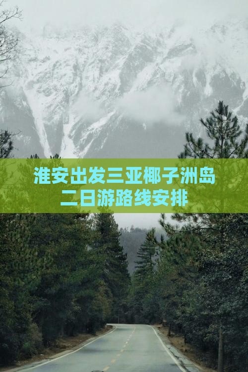 淮安出发三亚椰子洲岛二日游