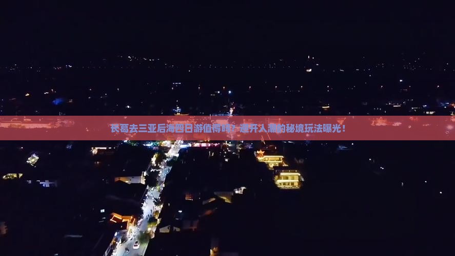 长葛去三亚后海四日游