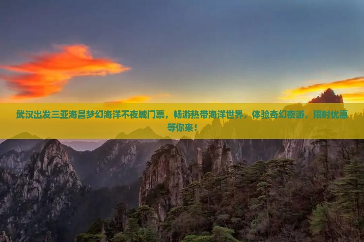 武汉出发三亚海昌梦幻海洋不夜城门票