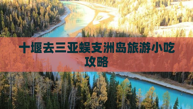 十堰去三亚蜈支洲岛旅游小吃