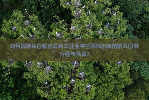 如何规划从白银出发到三亚亚特兰蒂斯水族馆的五日游行程与预算？