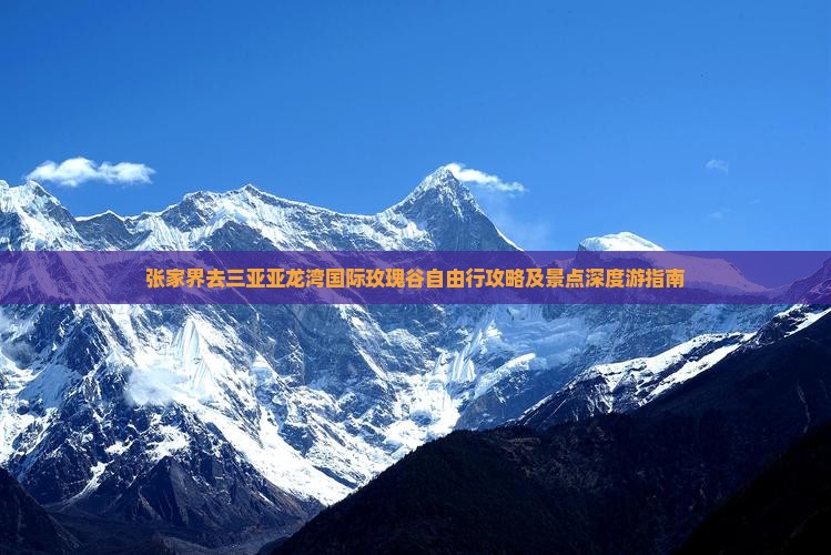 张家界去三亚亚龙湾国际玫瑰谷自由行攻略及景点深度游指南