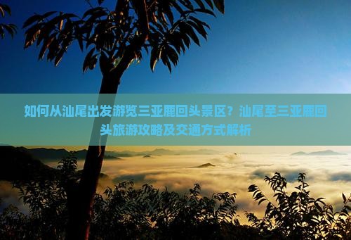 如何从汕尾出发游览三亚鹿回头景区？汕尾至三亚鹿回头旅游攻略及交通方式解析