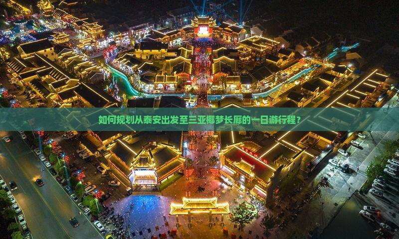 如何规划从泰安出发至三亚椰梦长廊的一日游行程？