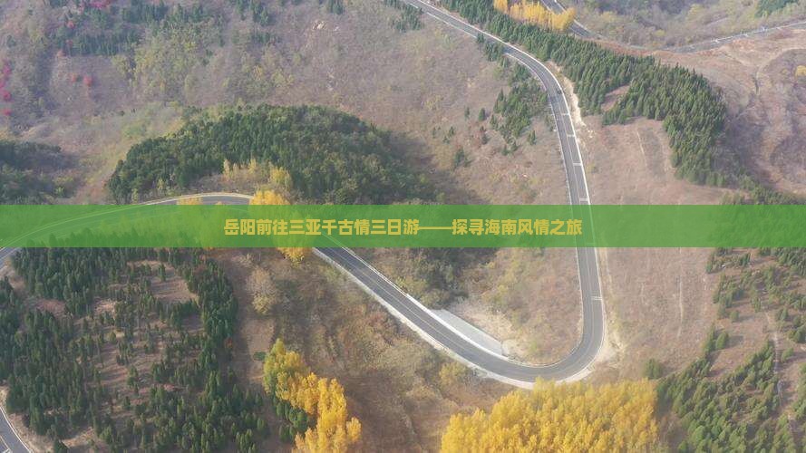 岳阳前往三亚千古情三日游——探寻海南风情之旅