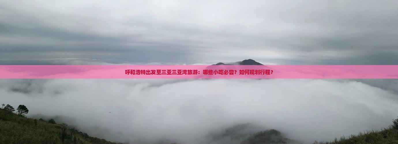 呼和浩特出发至三亚三亚湾旅游：哪些小吃必尝？如何规划行程？