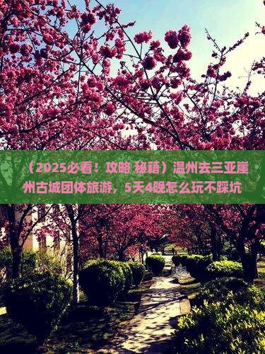 温州去三亚崖洲古城团体旅游