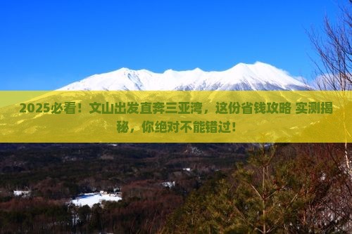 文山前往三亚三亚湾一日游