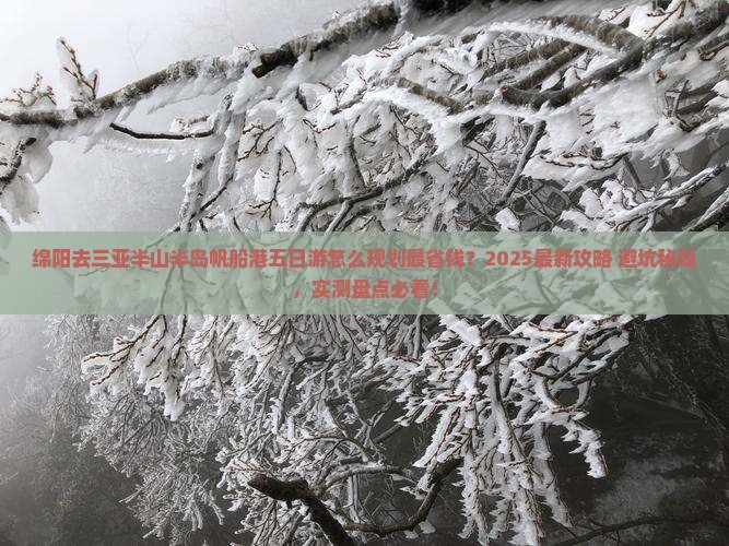 绵阳去三亚半山半岛帆船港五日游
