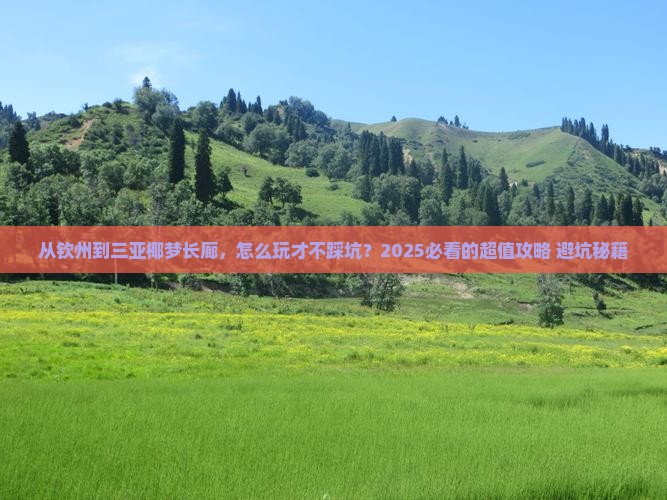 钦州前往三亚椰梦长廊攻略