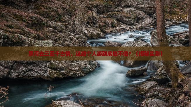 黑河去三亚千古情个人游