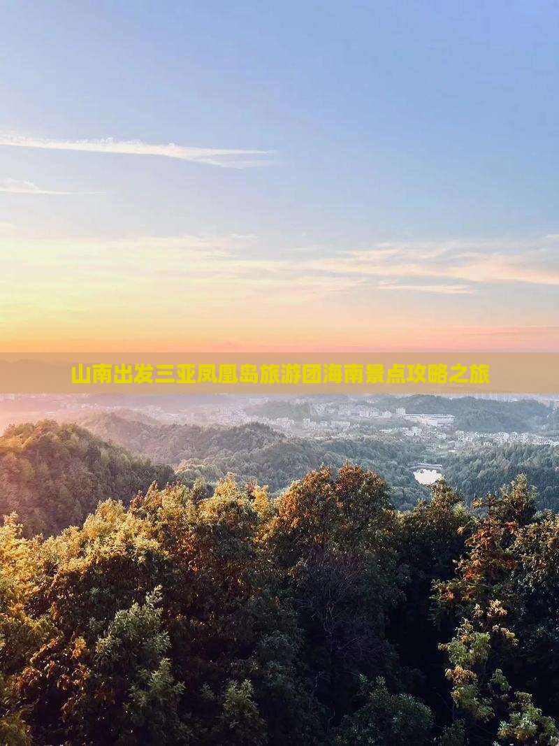 山南出发三亚凤凰岛大型旅游团