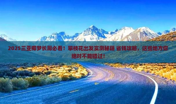 攀枝花出发三亚椰梦长廊必玩地