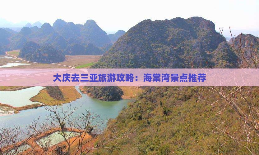 大庆去三亚海棠湾旅游打卡点