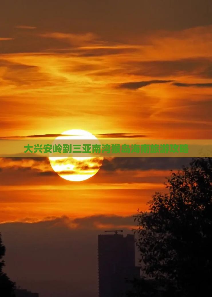大兴安岭去三亚南湾猴岛个人游