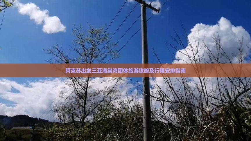 阿克苏出发三亚海棠湾团体旅游攻略及行程安排指南