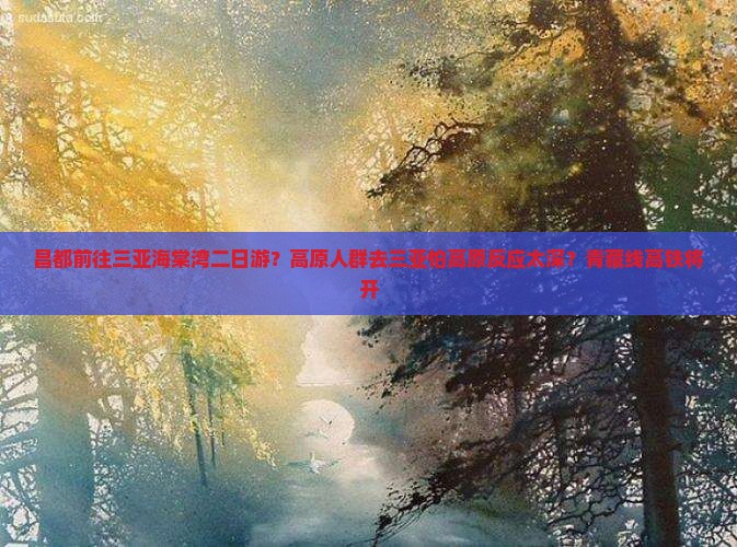 昌都前往三亚海棠湾二日游？高原人群去三亚怕高原反应太深？青藏线高铁将开