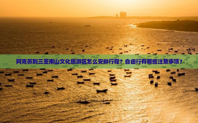 阿克苏到三亚南山文化旅游区怎么安排行程？自由行有哪些注意事项？