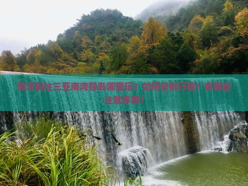 菏泽前往三亚南湾猴岛哪里玩？如何安排行程？有哪些注意事项？
