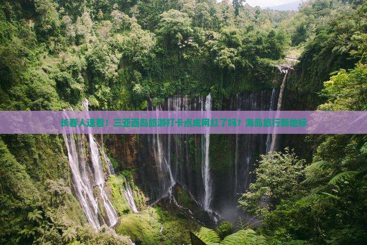 长春人速看！三亚西岛旅游打卡点成网红了吗？海岛旅行新地标