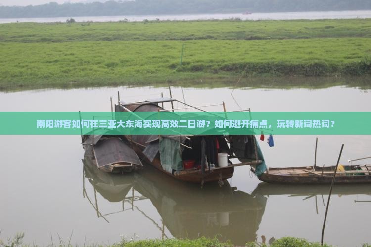 南阳游客如何在三亚大东海实现高效二日游？如何避开痛点，玩转新词热词？