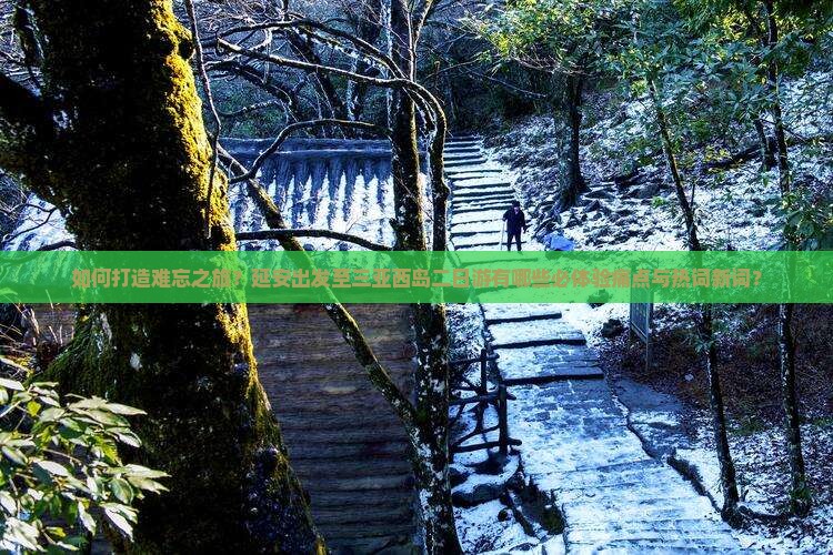 如何打造难忘之旅？延安出发至三亚西岛二日游有哪些必体验痛点与热词新词？