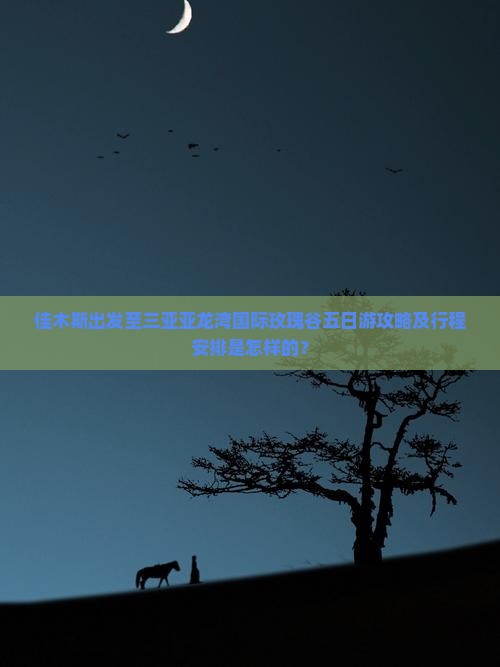 佳木斯出发至三亚亚龙湾国际玫瑰谷五日游攻略及行程安排是怎样的？