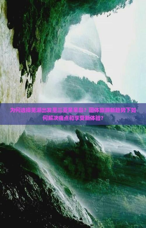 为何选择芜湖出发至三亚呆呆岛？团体旅游新趋势下如何解决痛点和享受新体验？