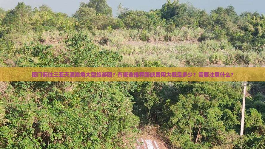 厦门前往三亚天涯海角大型旅游团？有哪些推荐路峡费用大概是多少？需要注意什么？