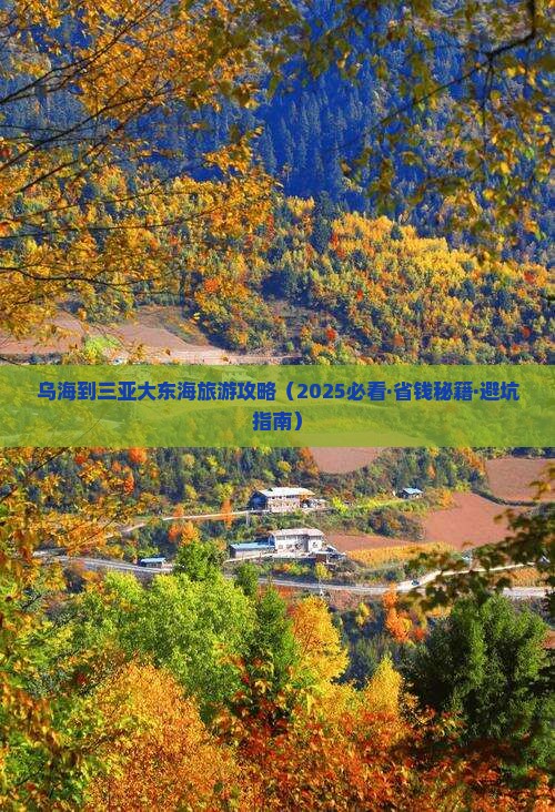 乌海市出发三亚大东海攻略