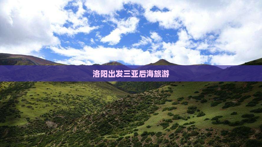 洛阳出发三亚后海旅游