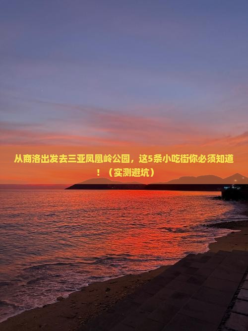 商洛出发三亚凤凰岭公园旅游小吃 商洛出发三亚凤凰岭公园旅游小吃