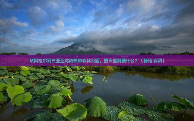 阿拉尔去三亚亚龙湾热带森林公园四日游