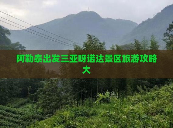 阿勒泰出发三亚呀诺达景区大型旅游团