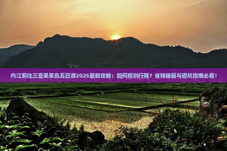内江前往三亚呆呆岛五日游