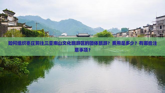 如何组织枣庄前往三亚南山文化旅游区的团体旅游？费用是多少？有哪些注意事项？