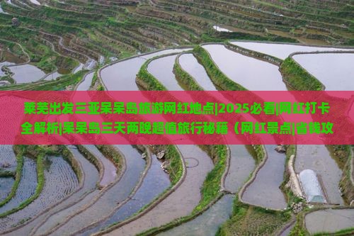 莱芜出发三亚呆呆岛旅游网红地点