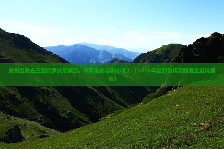 惠州出发三亚椰梦长廊旅游小吃