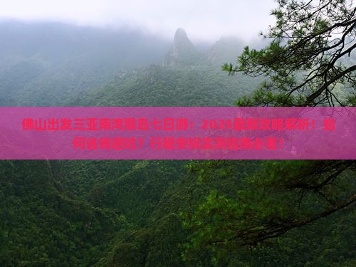 佛山出发三亚南湾猴岛七日游