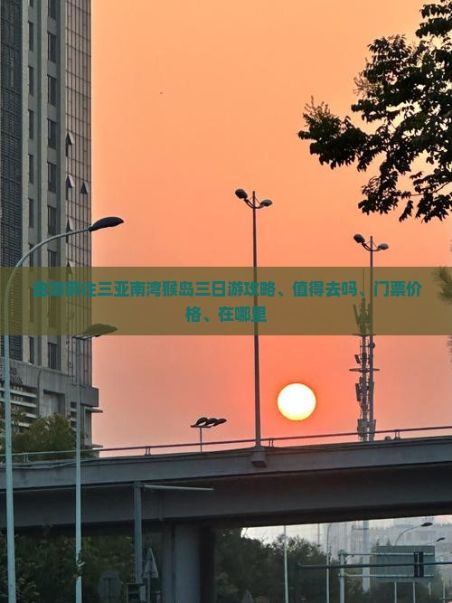 曲靖前往三亚南湾猴岛三日游