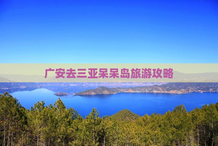 广安去三亚呆呆岛旅行社