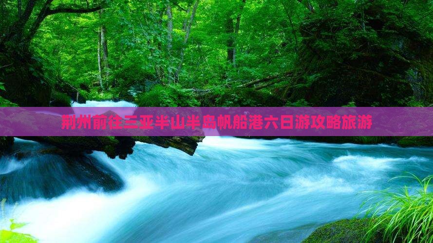 荆州前往三亚半山半岛帆船港六日游