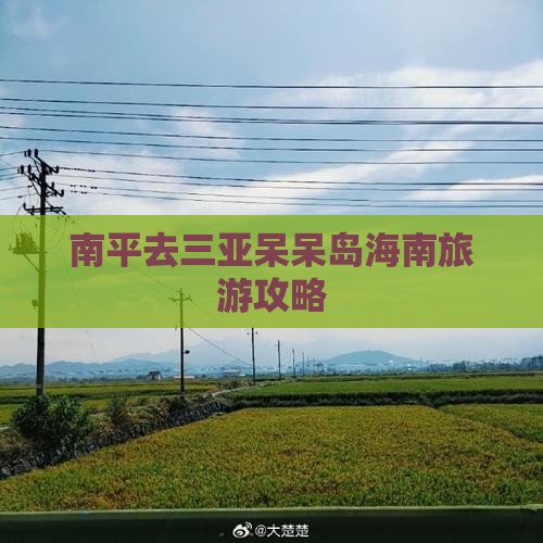 南平去三亚呆呆岛团体旅游