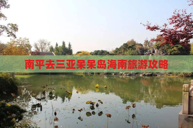 南平去三亚呆呆岛团体旅游