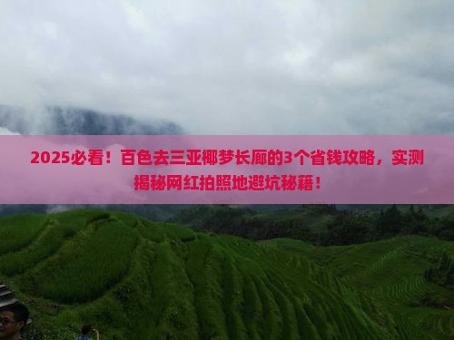 百色前往三亚椰梦长廊旅游网红地点