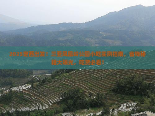 定西去三亚凤凰岭公园旅游小吃