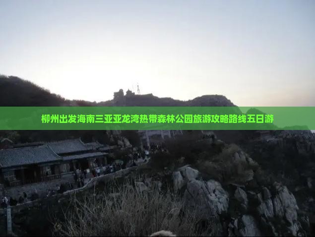 柳州出发三亚亚龙湾热带森林公园五日游