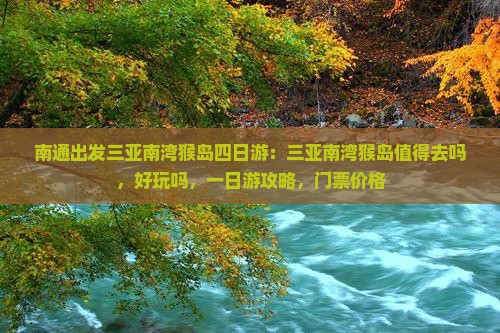 南通出发三亚南湾猴岛四日游