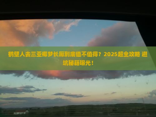 鹤壁去三亚椰梦长廊大型旅游团